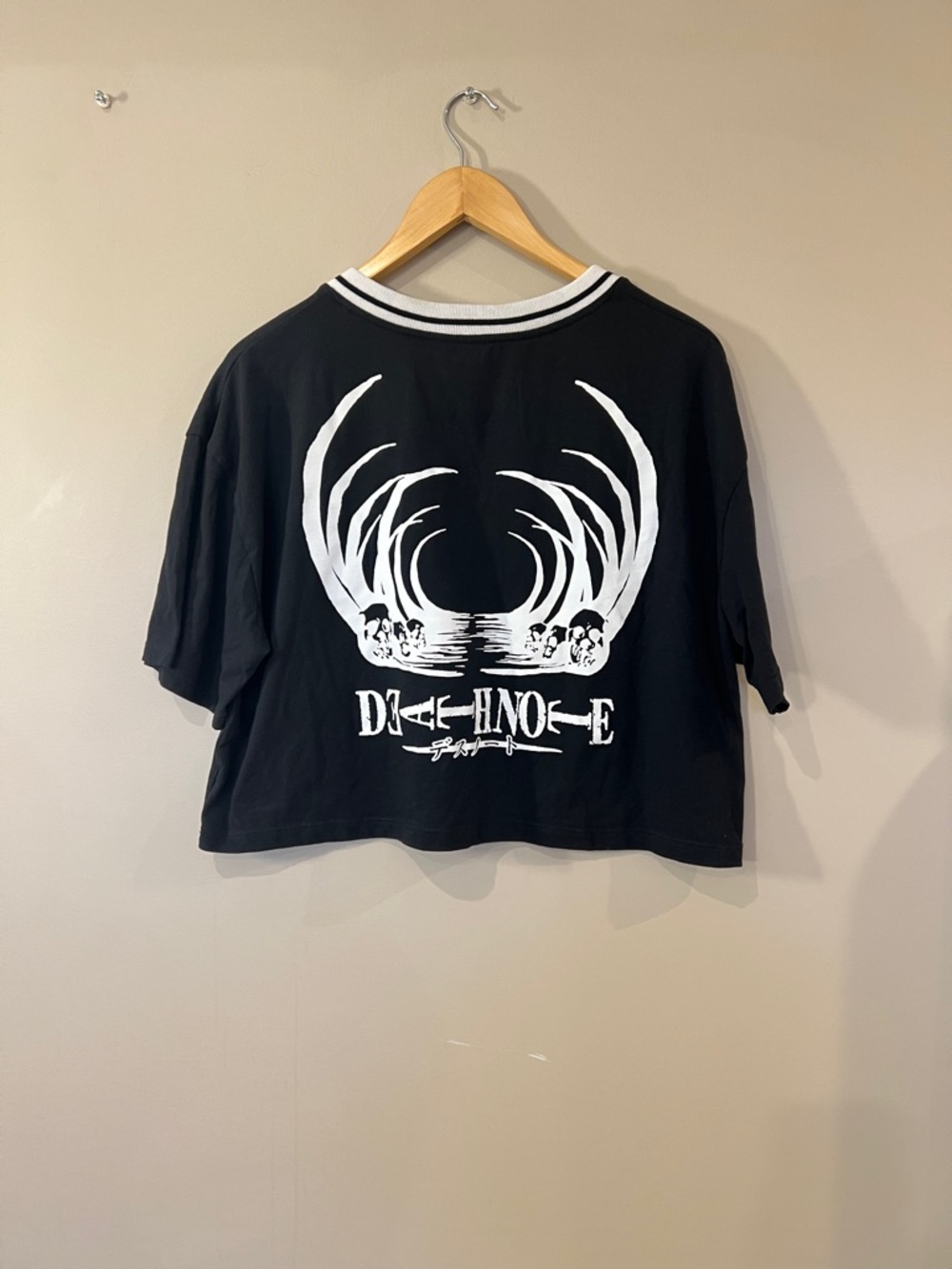 Death Note Black Graphic Crop Top - Picture 2 of 3